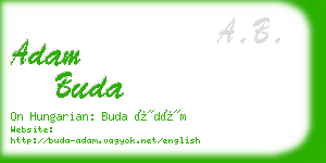 adam buda business card